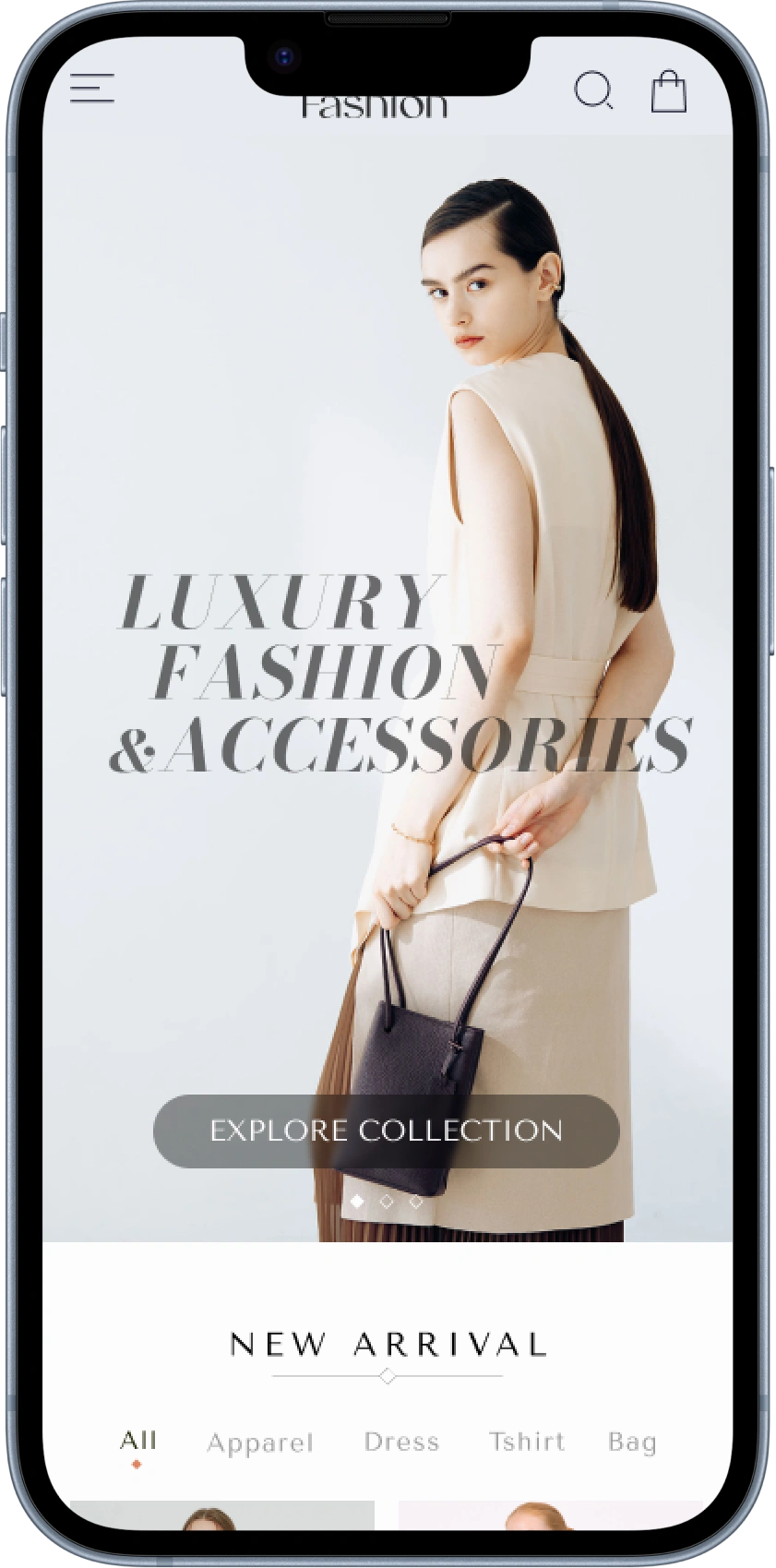 Luxury brand screen