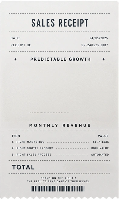 Sales receipt